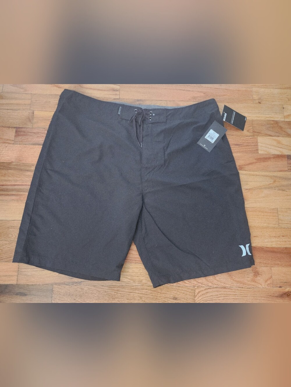 Hurley Black Men's Flat Front Board Shorts